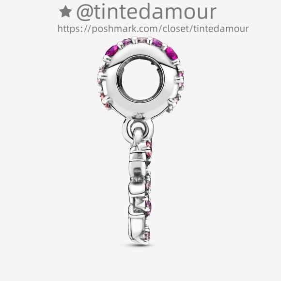 Pandora Pink Heart Family Tree Dangle Charm - Picture 4 of 6